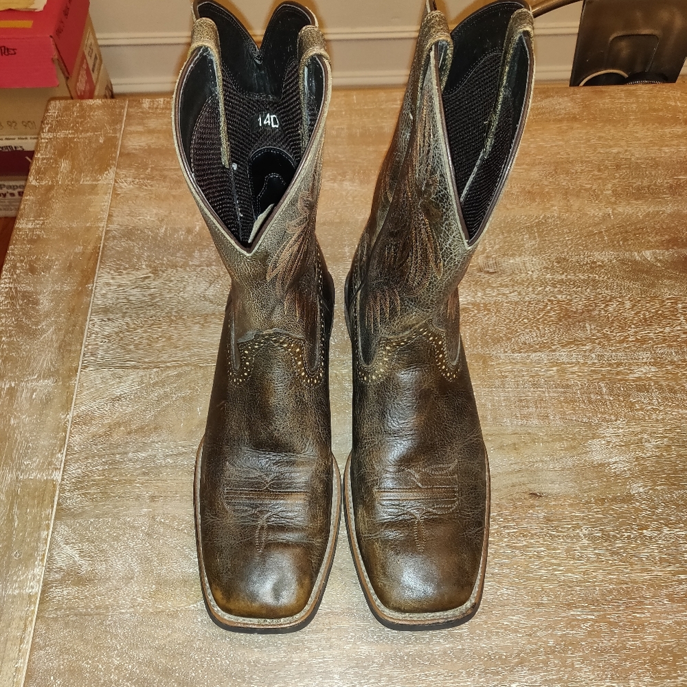 Ariat Sport Wide Square Toe Western Boot - Men's 14D